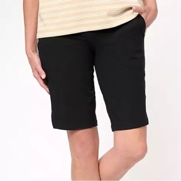 Wicked by Women with Control Bermuda Shorts w/ Side Slits sz M-P NWOT # C976 - Picture 1 of 4